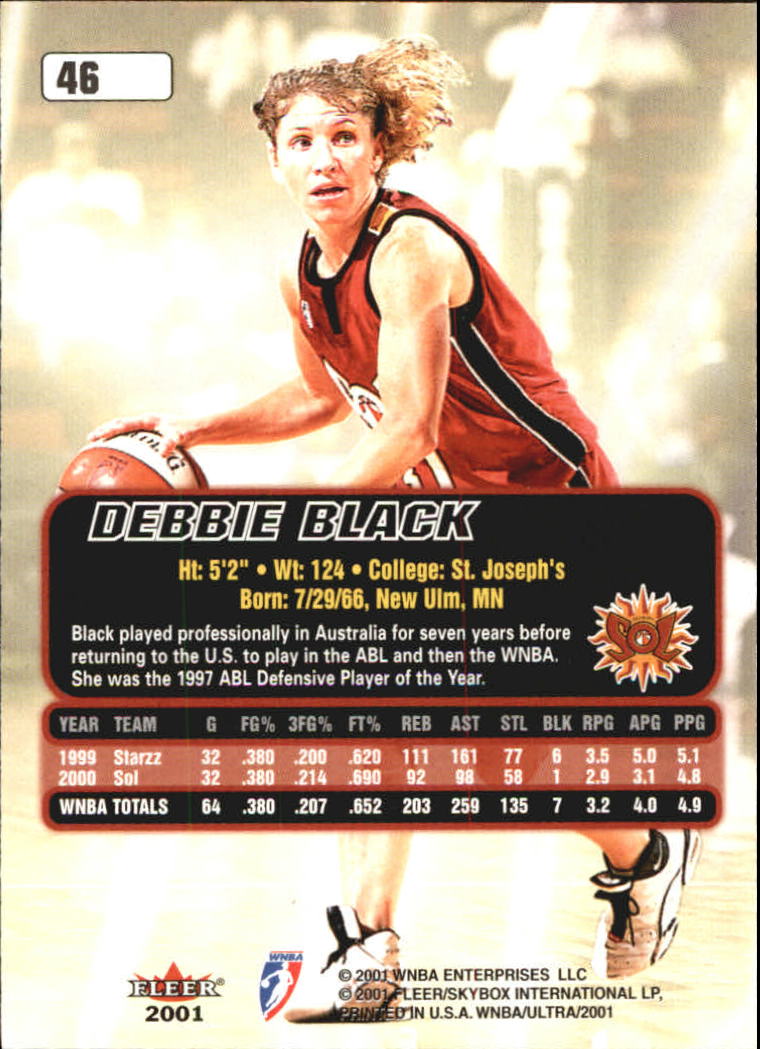 B2688- 2001 Ultra WNBA Basketball Card #s 1-116 -You Pick- 15+ FREE US SHIP - Picture 53 of 117