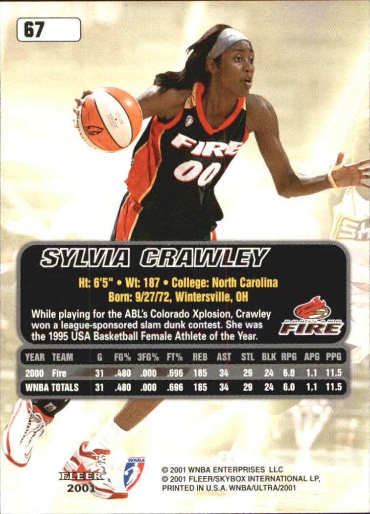 B2688- 2001 Ultra WNBA Basketball Card #s 1-116 -You Pick- 15+ FREE US SHIP - Picture 77 of 117
