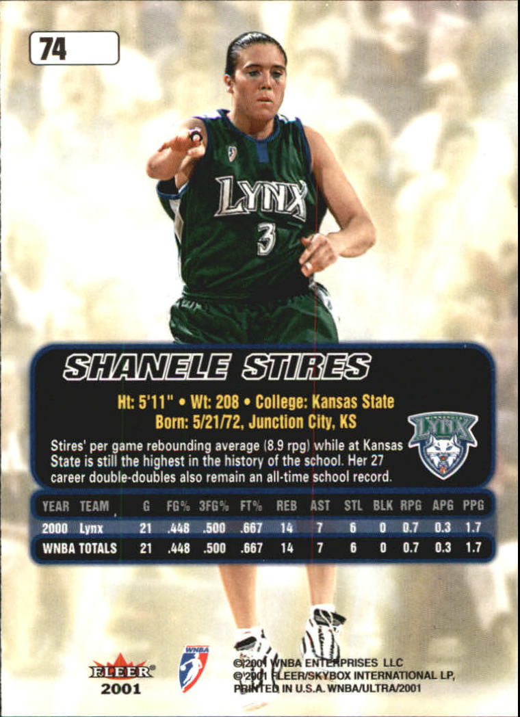 B2688- 2001 Ultra WNBA Basketball Card #s 1-116 -You Pick- 15+ FREE US SHIP - Picture 85 of 117