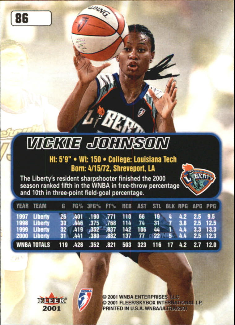 B2688- 2001 Ultra WNBA Basketball Card #s 1-116 -You Pick- 15+ FREE US SHIP - Picture 99 of 117