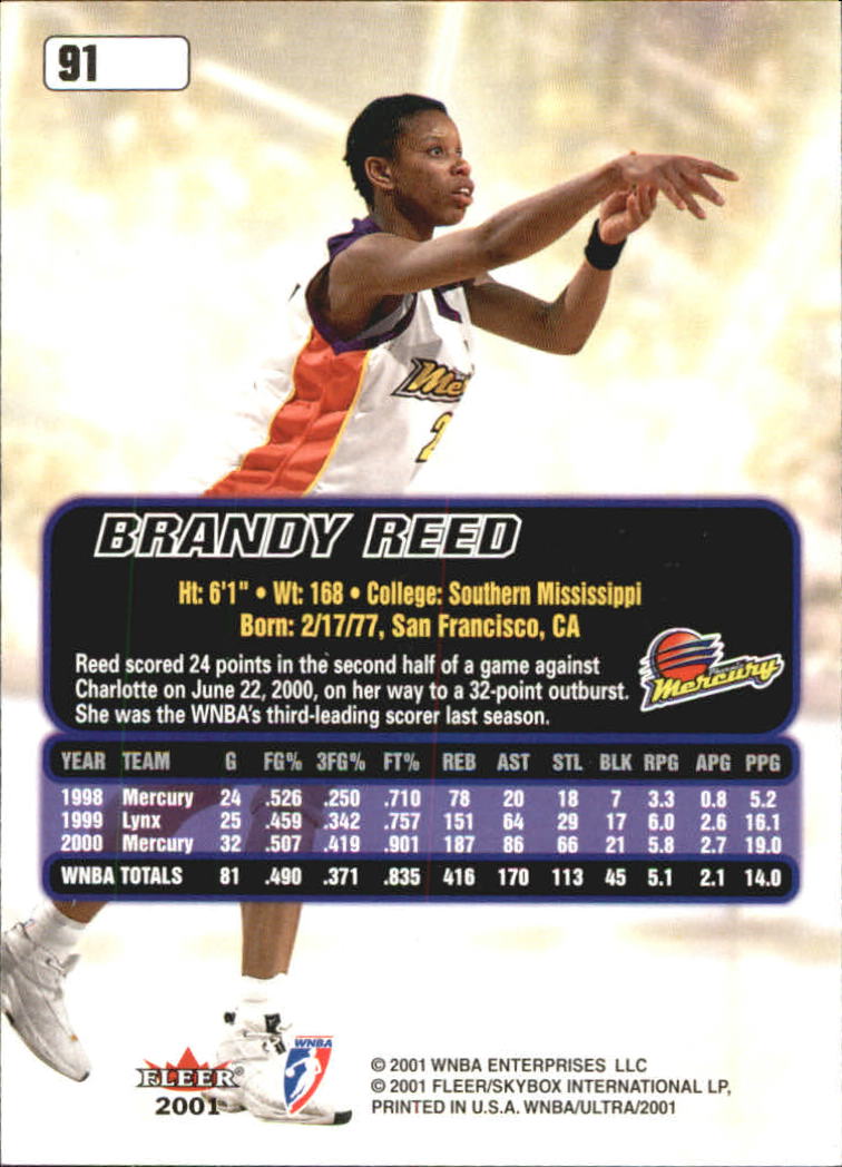 B2688- 2001 Ultra WNBA Basketball Card #s 1-116 -You Pick- 15+ FREE US SHIP - Picture 105 of 117
