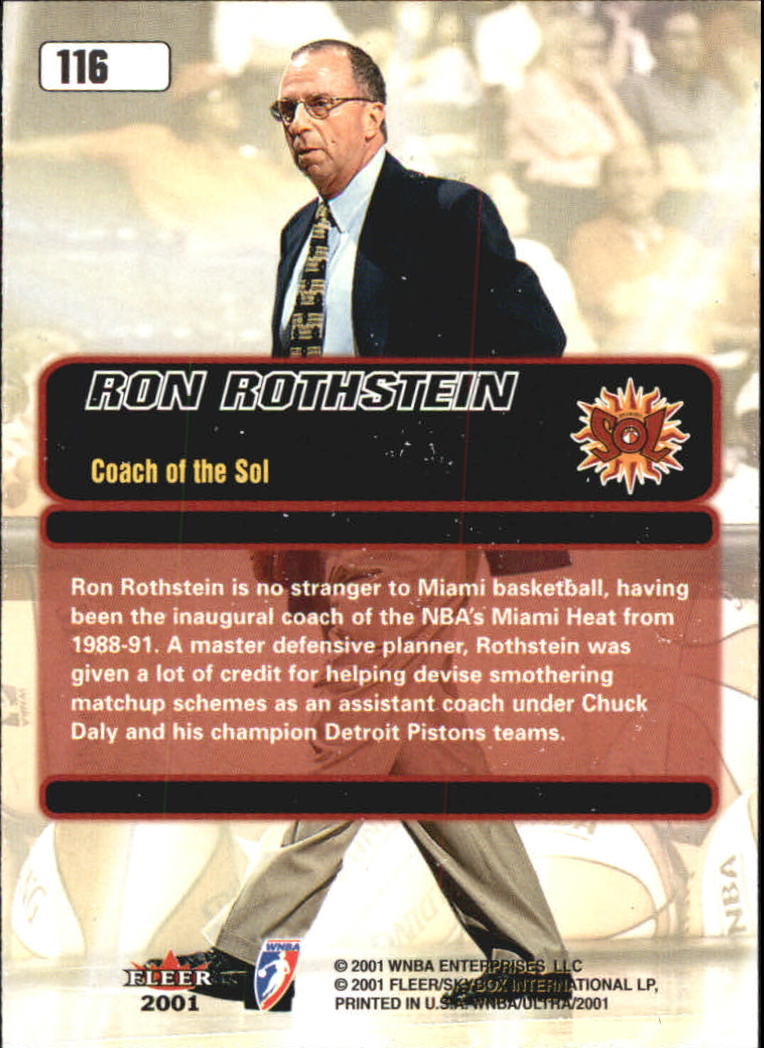 B2688- 2001 Ultra WNBA Basketball Card #s 1-116 -You Pick- 15+ FREE US SHIP - Picture 117 of 117