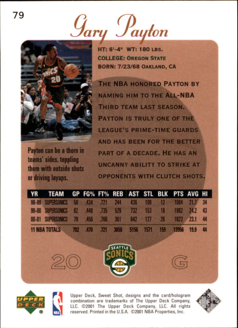 A9802- 2001-02 Sweet Shot Basketball Card #a 1-92 -You Pick- 15+ FREE US SHIP - Picture 39 of 51