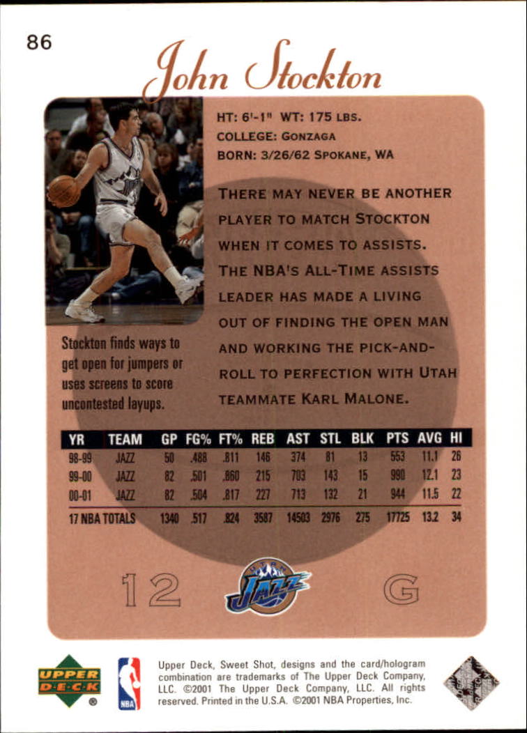 A9802- 2001-02 Sweet Shot Basketball Card #a 1-92 -You Pick- 15+ FREE US SHIP - Picture 47 of 51
