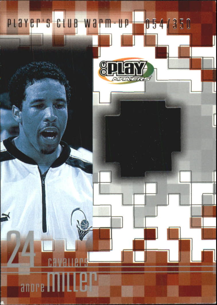 2001-02 Upper Deck Playmakers PC Warm Up #AMW Andre Miller