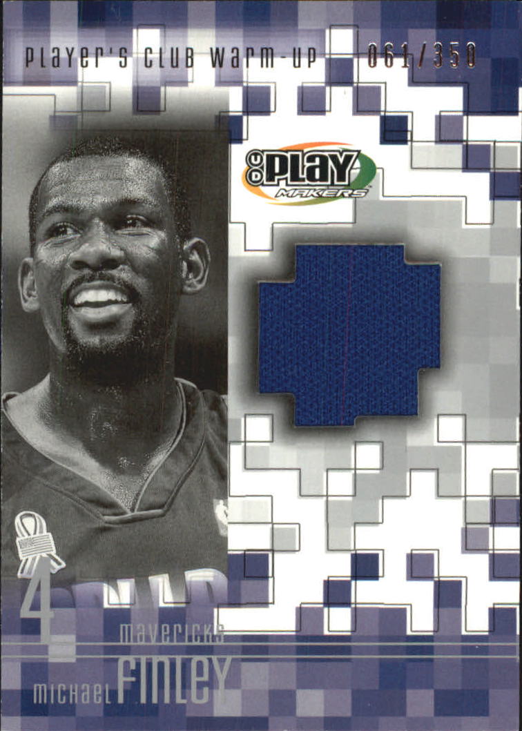 2001-02 Upper Deck Playmakers PC Warm Up #MFW Michael Finley