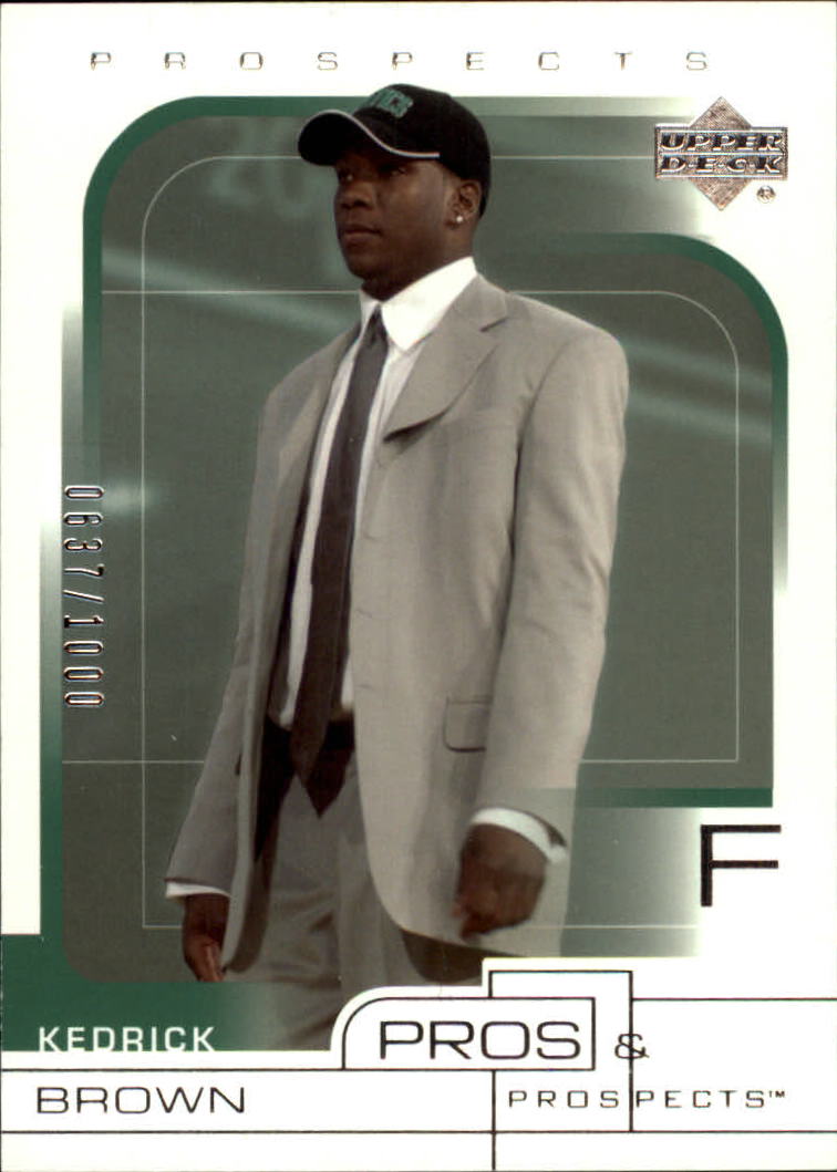2001-02 Upper Deck Pros and Prospects #123 Kedrick Brown RC