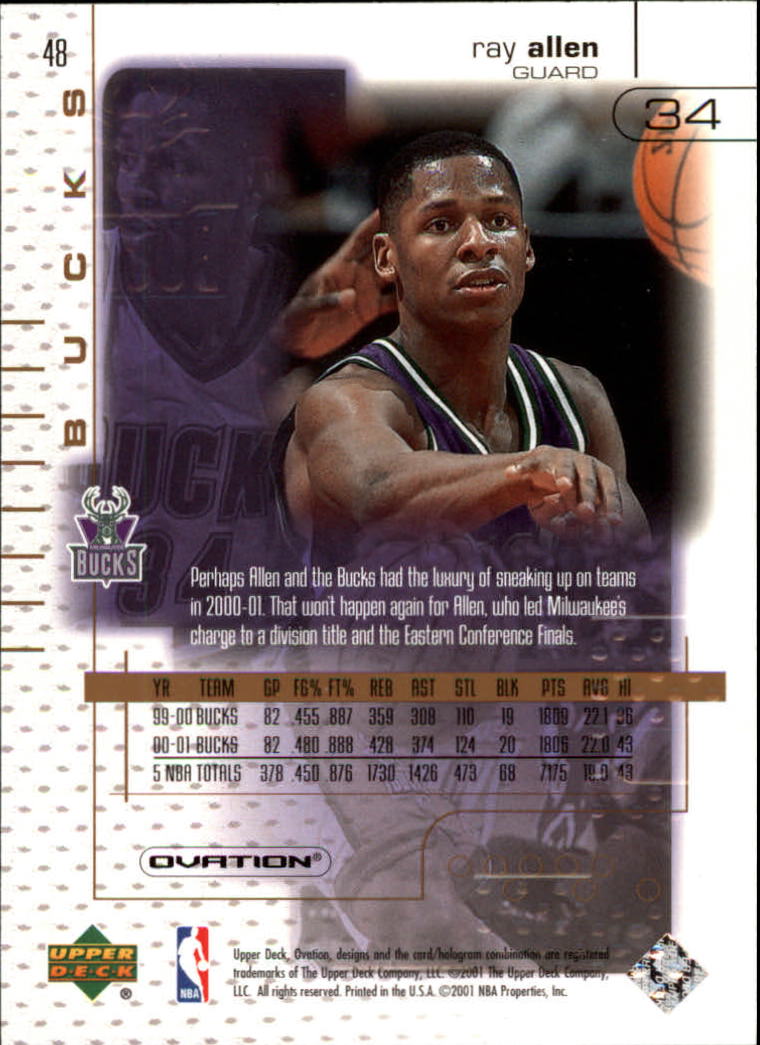 Ray Allen cards (1997-2021) Bucks Celtics Sonics Heat - Picture 139 of 349
