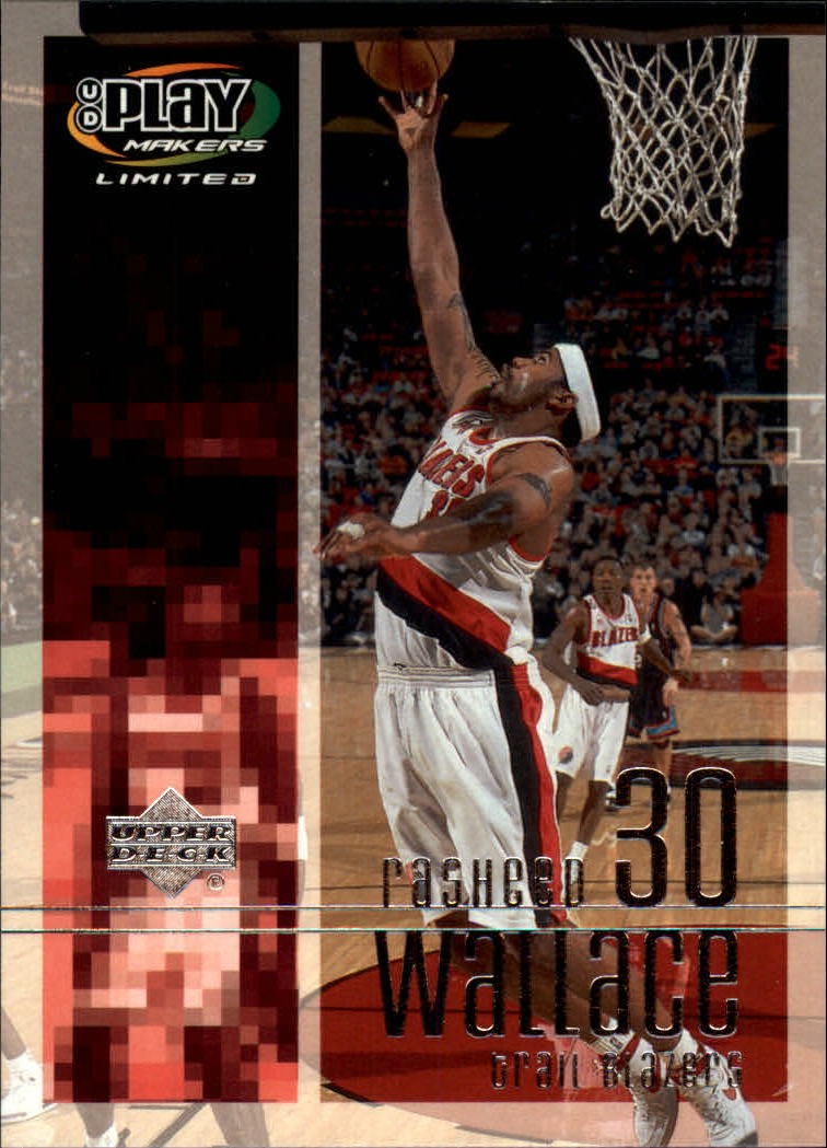 2001-02 Upper Deck Playmakers #77 Rasheed Wallace