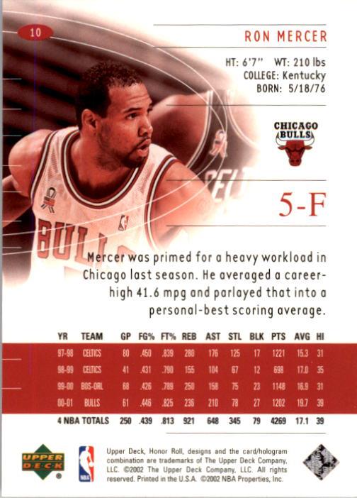 A9409- 2001-02 Upper Deck Honor Rolle BK Karten 1-90 -du Pick- 15 + Kostenlose - Bild 21 von 155