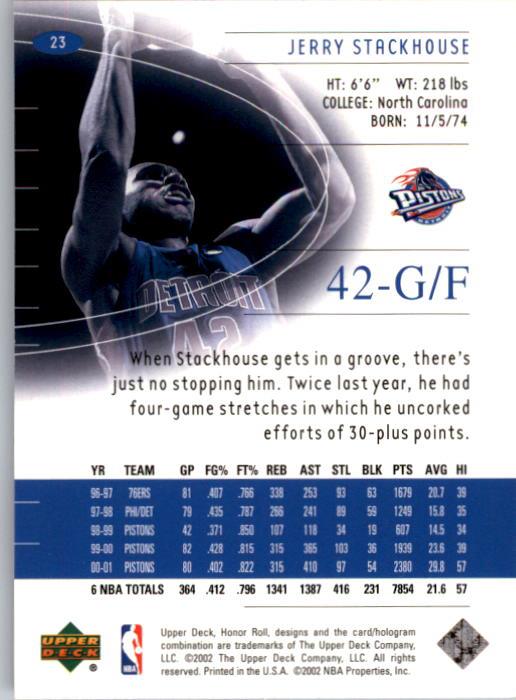 A9409- 2001-02 Upper Deck Honor Rolle BK Karten 1-90 -du Pick- 15 + Kostenlose - Bild 47 von 155