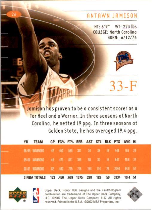 A9409- 2001-02 Upper Deck Honor Rolle BK Karten 1-90 -du Pick- 15 + Kostenlose - Bild 53 von 155