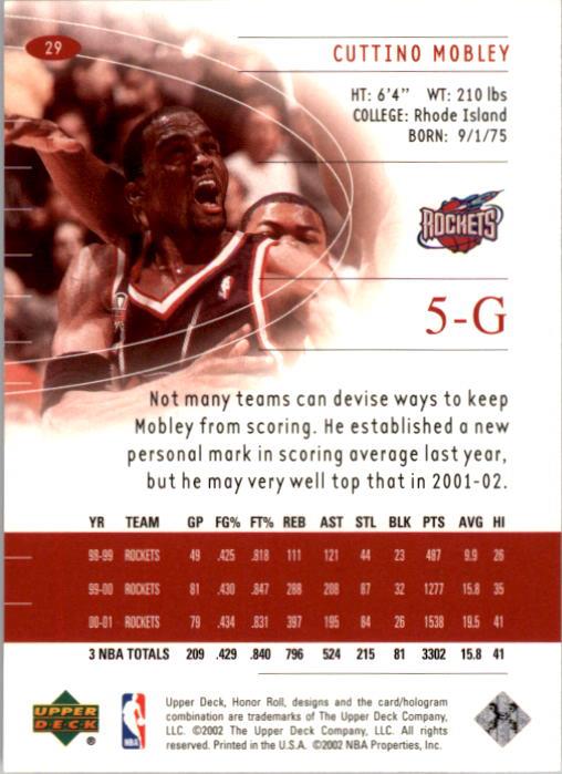 A9409- 2001-02 Upper Deck Honor Rolle BK Karten 1-90 -du Pick- 15 + Kostenlose - Bild 59 von 155