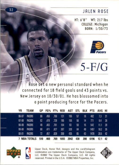 A9409- 2001-02 Upper Deck Honor Rolle BK Karten 1-90 -du Pick- 15 + Kostenlose - Bild 63 von 155
