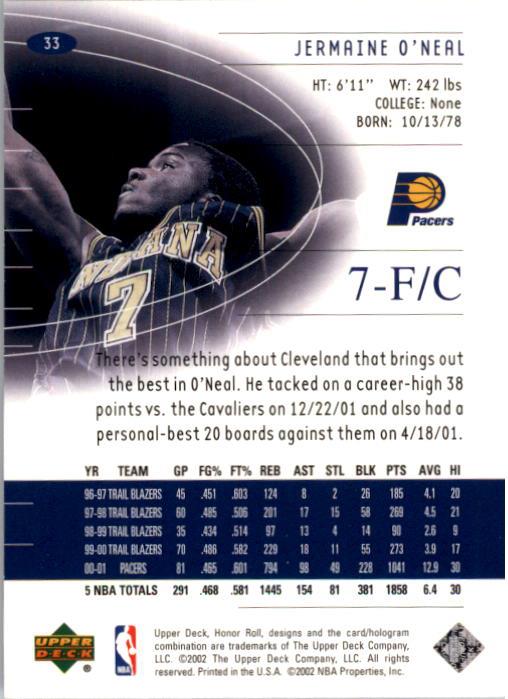 A9409- 2001-02 Upper Deck Honor Rolle BK Karten 1-90 -du Pick- 15 + Kostenlose - Bild 65 von 155