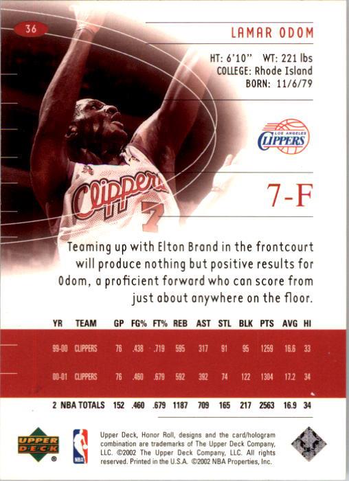 A9409- 2001-02 Upper Deck Honor Rolle BK Karten 1-90 -du Pick- 15 + Kostenlose - Bild 71 von 155