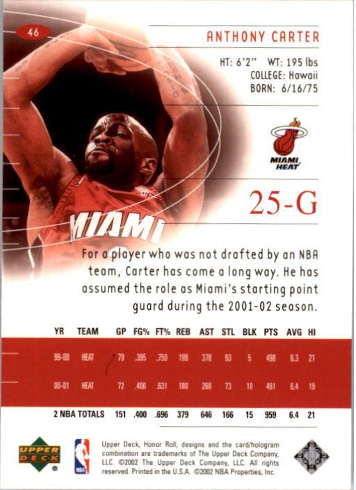 A9409- 2001-02 Upper Deck Honor Rolle BK Karten 1-90 -du Pick- 15 + Kostenlose - Bild 85 von 155