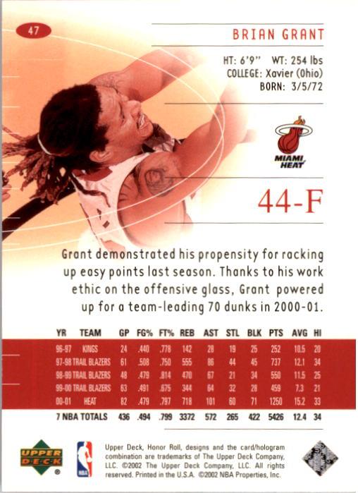 A9409- 2001-02 Upper Deck Honor Rolle BK Karten 1-90 -du Pick- 15 + Kostenlose - Bild 87 von 155