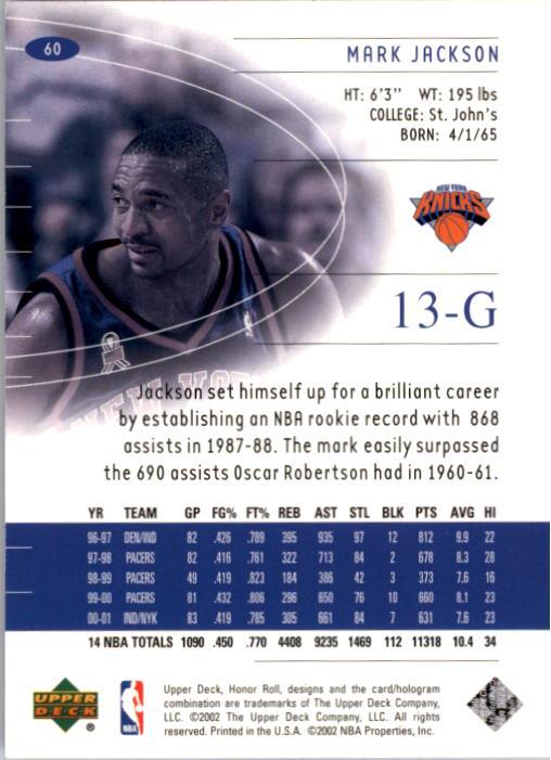 A9409- 2001-02 Upper Deck Honor Rolle BK Karten 1-90 -du Pick- 15 + Kostenlose - Bild 113 von 155
