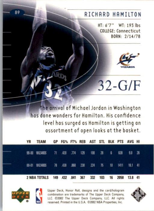 A9409- 2001-02 Upper Deck Honor Rolle BK Karten 1-90 -du Pick- 15 + Kostenlose - Bild 155 von 155