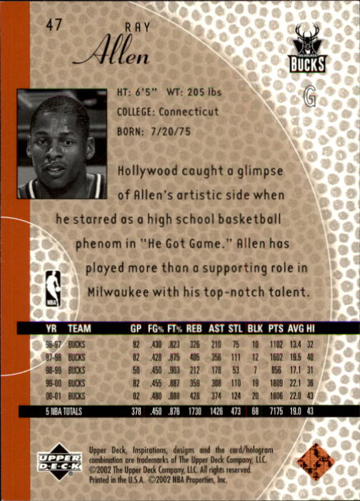 Ray Allen cards (1997-2021) Bucks Celtics Sonics Heat - Picture 135 of 349