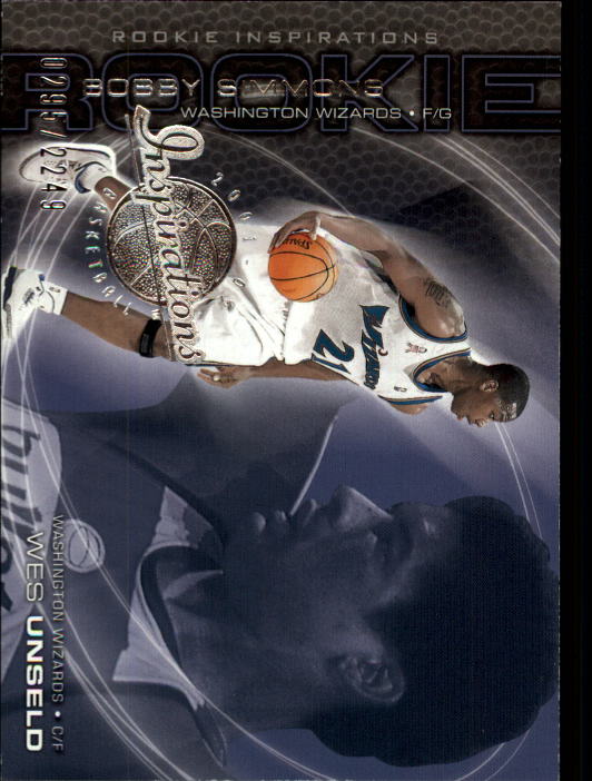 2001-02 Upper Deck Inspirations #103 Wes Unseld/Bobby Simmons RC