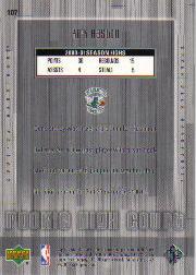2001-02 Upper Deck Hardcourt #107C Kirk Haston HI RC back image