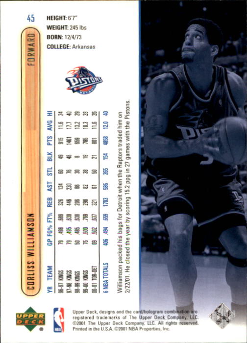 2001-02 Upper Deck Basketball (#1-403) Finish Your Set ...