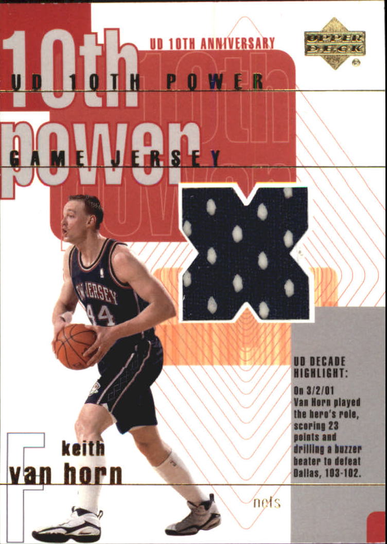 2001-02 Upper Deck 10th Power Game Jerseys #KVX Keith Van Horn