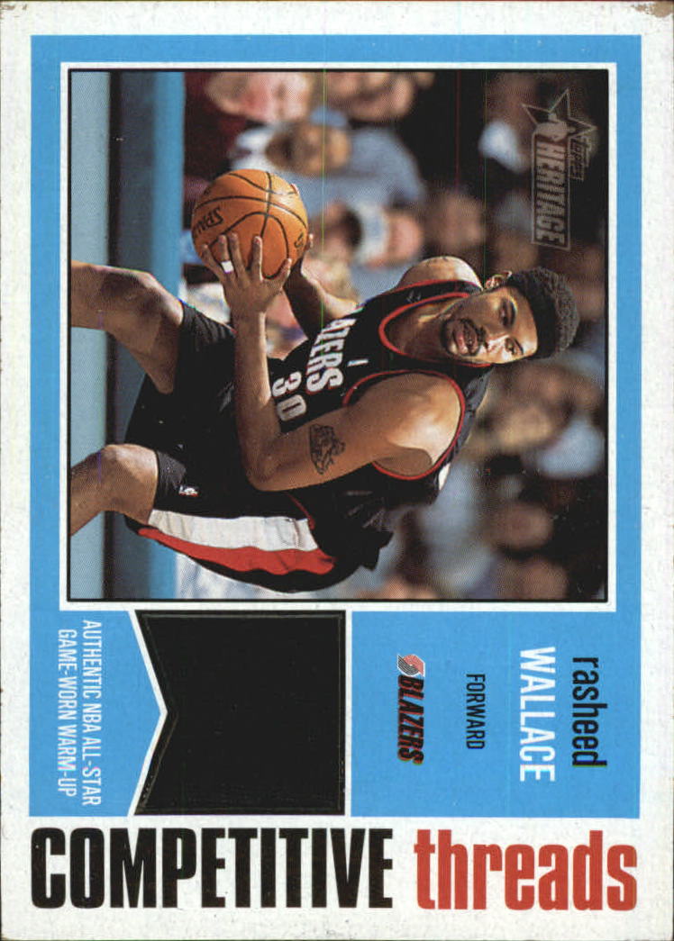 2001-02 Topps Heritage Competitive Threads #12 Rasheed Wallace