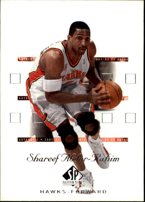 2001-02 SP Authentic #1 Shareef Abdur-Rahim