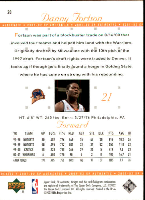 A7783- 2001-02 SP Authentic Bk Card #s 1-165 You Pick- 15+ FREE US SHIP - Picture 55 of 246