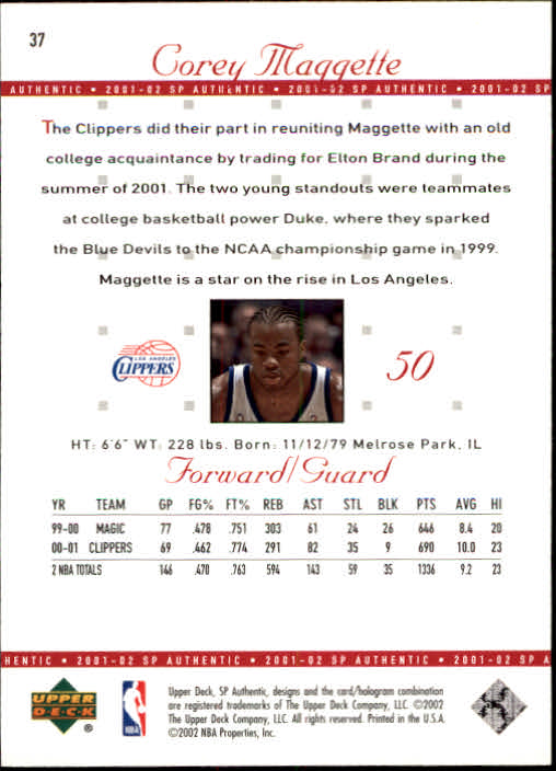 A7783- 2001-02 SP Authentic Bk Card #s 1-165 You Pick- 15+ FREE US SHIP - Picture 71 of 246