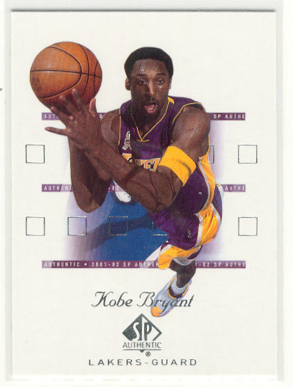 2001-02 SP Authentic #38 Kobe Bryant