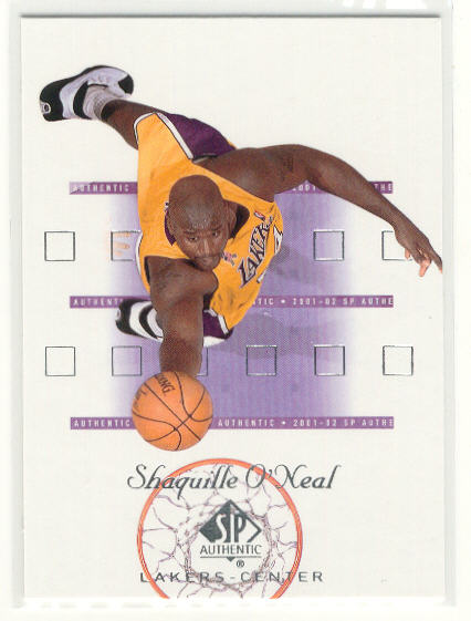 2001-02 SP Authentic #39 Shaquille O'Neal