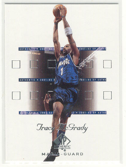 2001-02 SP Authentic #61 Tracy McGrady