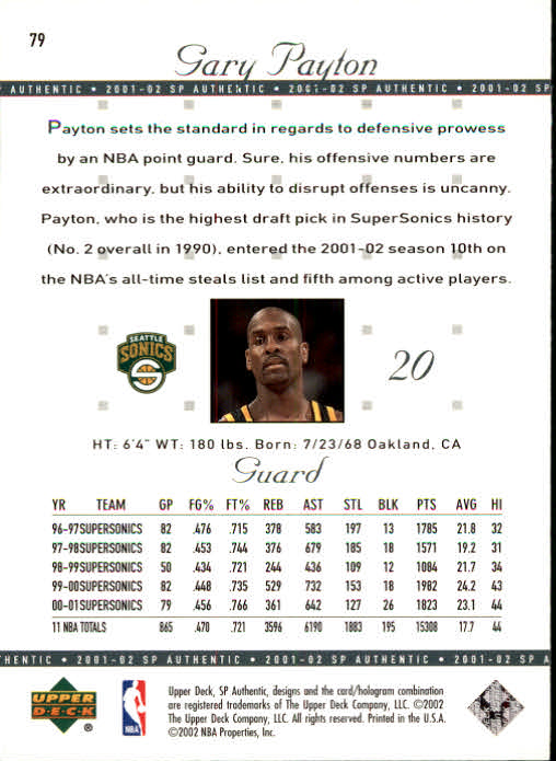 A7783- 2001-02 SP Authentic Bk Card #s 1-165 You Pick- 15+ FREE US SHIP - Picture 145 of 246