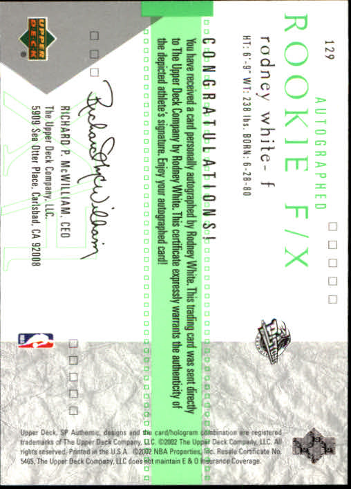 A7783- 2001-02 SP Authentic Bk Card #s 1-165 You Pick- 15+ FREE US SHIP - Picture 210 of 246