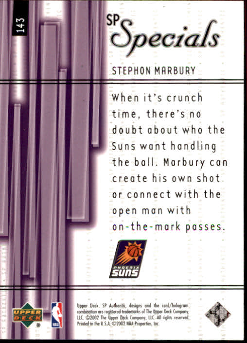 A7783- 2001-02 SP Authentic Bk Card #s 1-165 You Pick- 15+ FREE US SHIP - Picture 216 of 246
