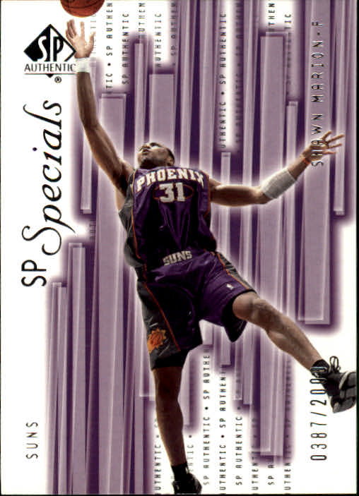 2001-02 SP Authentic #153 Shawn Marion SPEC