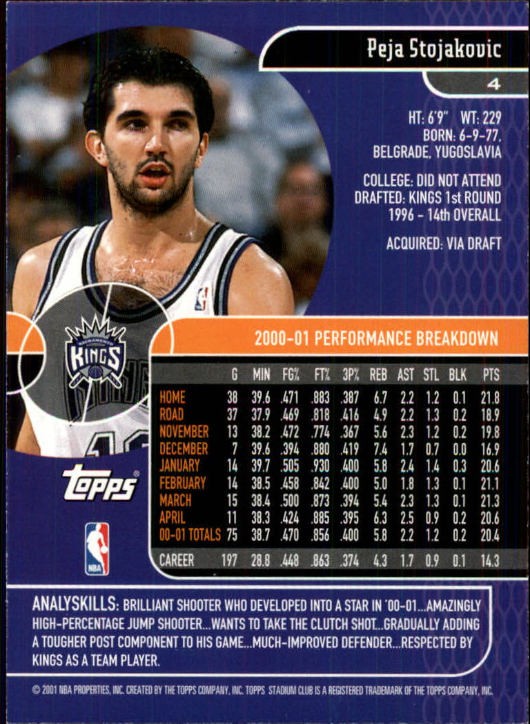 B0370- 2001-02 Stadium Club Bk #s 1-134 +Inserts -You Pick- 15+ FREE US SHIP - Picture 7 of 185