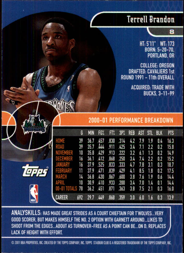 B0370- 2001-02 Stadium Club Bk #s 1-134 +Inserts -You Pick- 15+ FREE US SHIP - Picture 15 of 185
