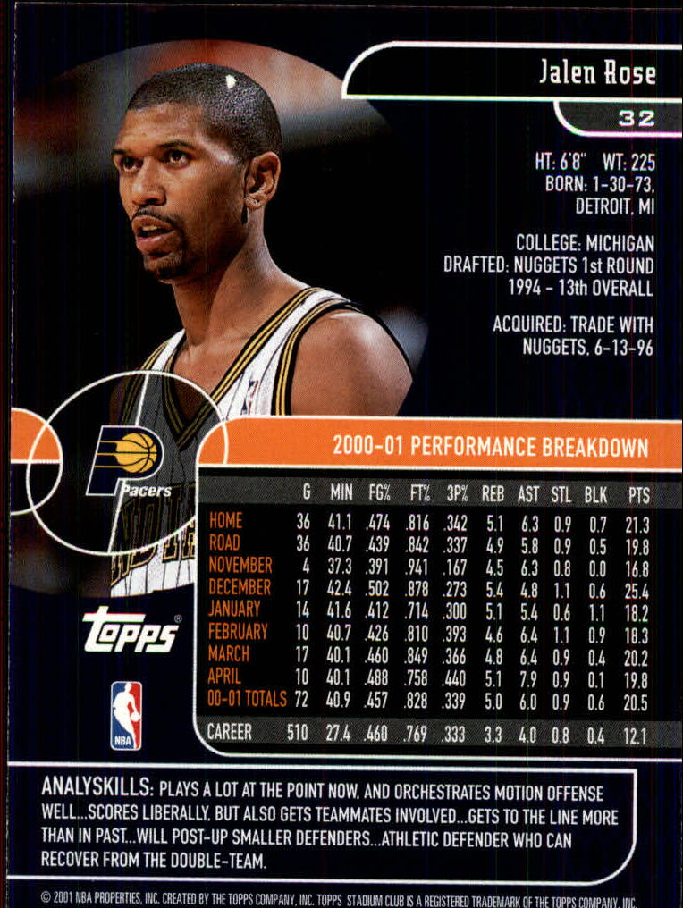 B0370- 2001-02 Stadium Club Bk #s 1-134 +Inserts -You Pick- 15+ FREE US SHIP - Picture 49 of 185