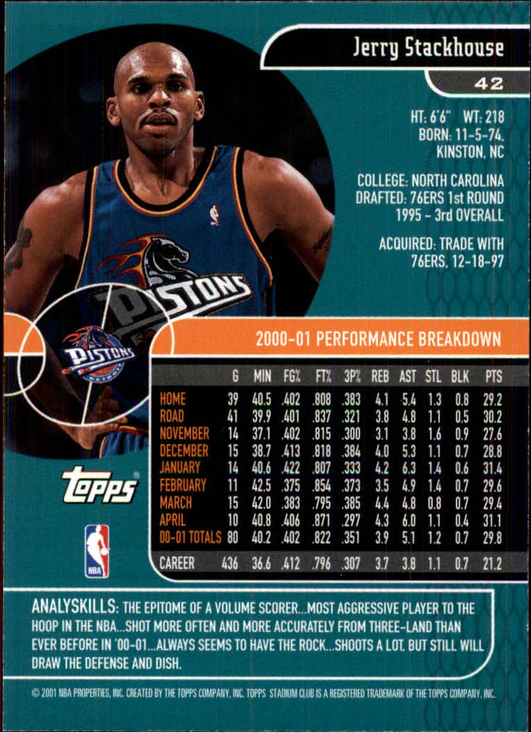 B0370- 2001-02 Stadium Club Bk #s 1-134 +Inserts -You Pick- 15+ FREE US SHIP - Picture 65 of 185