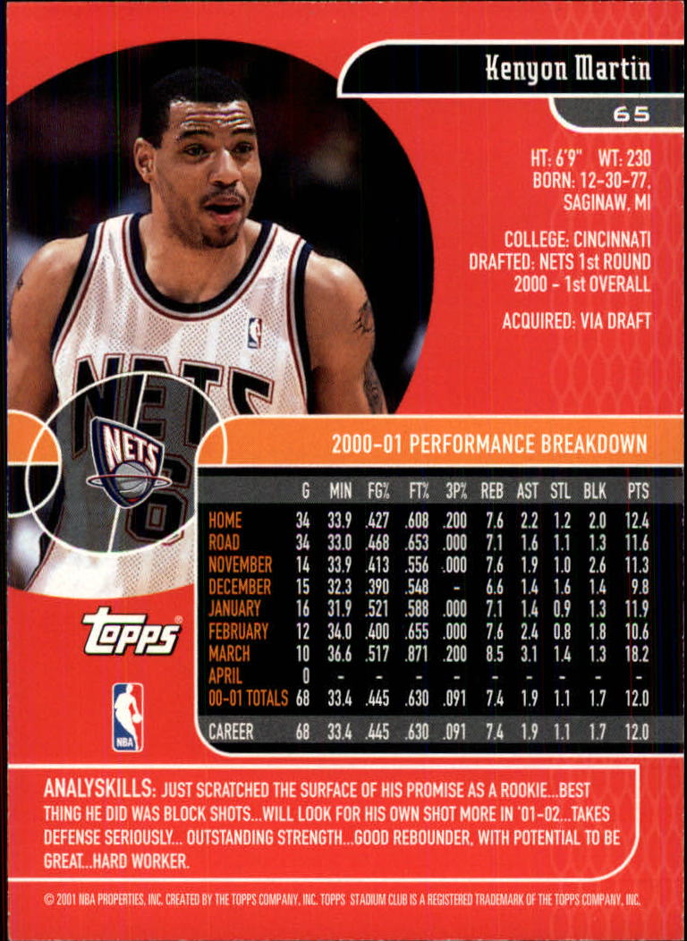 B0370- 2001-02 Stadium Club Bk #s 1-134 +Inserts -You Pick- 15+ FREE US SHIP - Picture 107 of 185