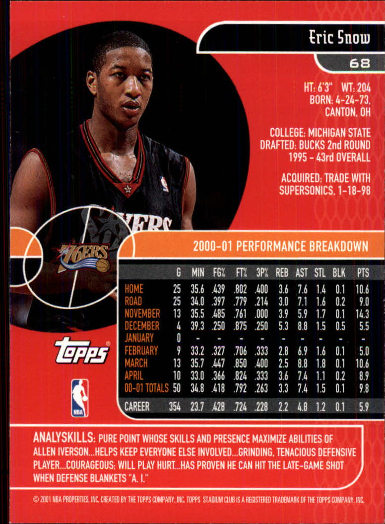 B0370- 2001-02 Stadium Club Bk #s 1-134 +Inserts -You Pick- 15+ FREE US SHIP - Picture 113 of 185