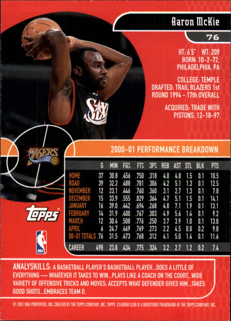 B0370- 2001-02 Stadium Club Bk #s 1-134 +Inserts -You Pick- 15+ FREE US SHIP - Picture 129 of 185