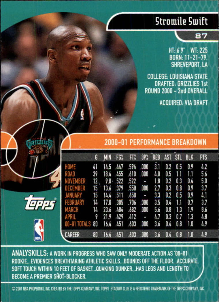 B0370- 2001-02 Stadium Club Bk #s 1-134 +Inserts -You Pick- 15+ FREE US SHIP - Picture 151 of 185