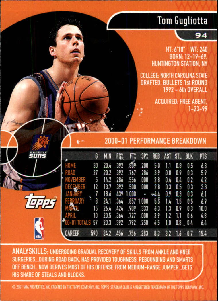 B0370- 2001-02 Stadium Club Bk #s 1-134 +Inserts -You Pick- 15+ FREE US SHIP - Picture 163 of 185