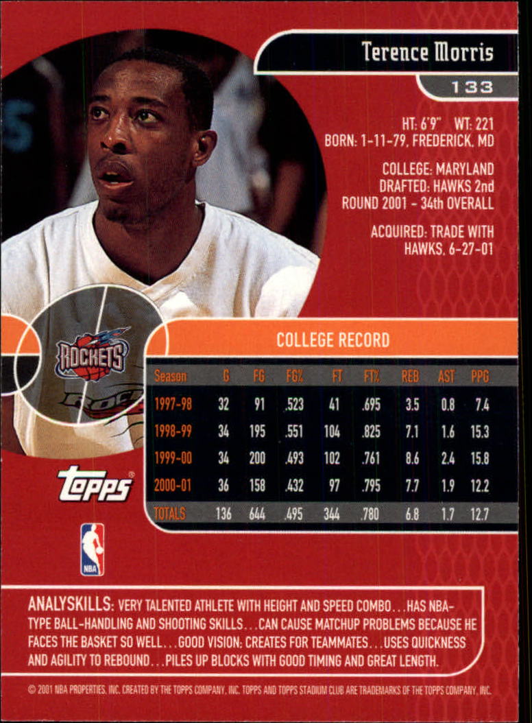 B0370- 2001-02 Stadium Club Bk #s 1-134 +Inserts -You Pick- 15+ FREE US SHIP - Picture 177 of 185